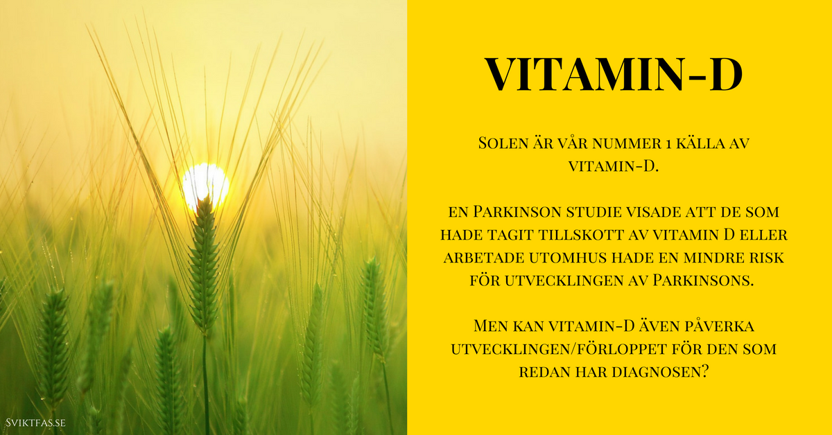 vitamin d från solen vid parkinsons sjukdom